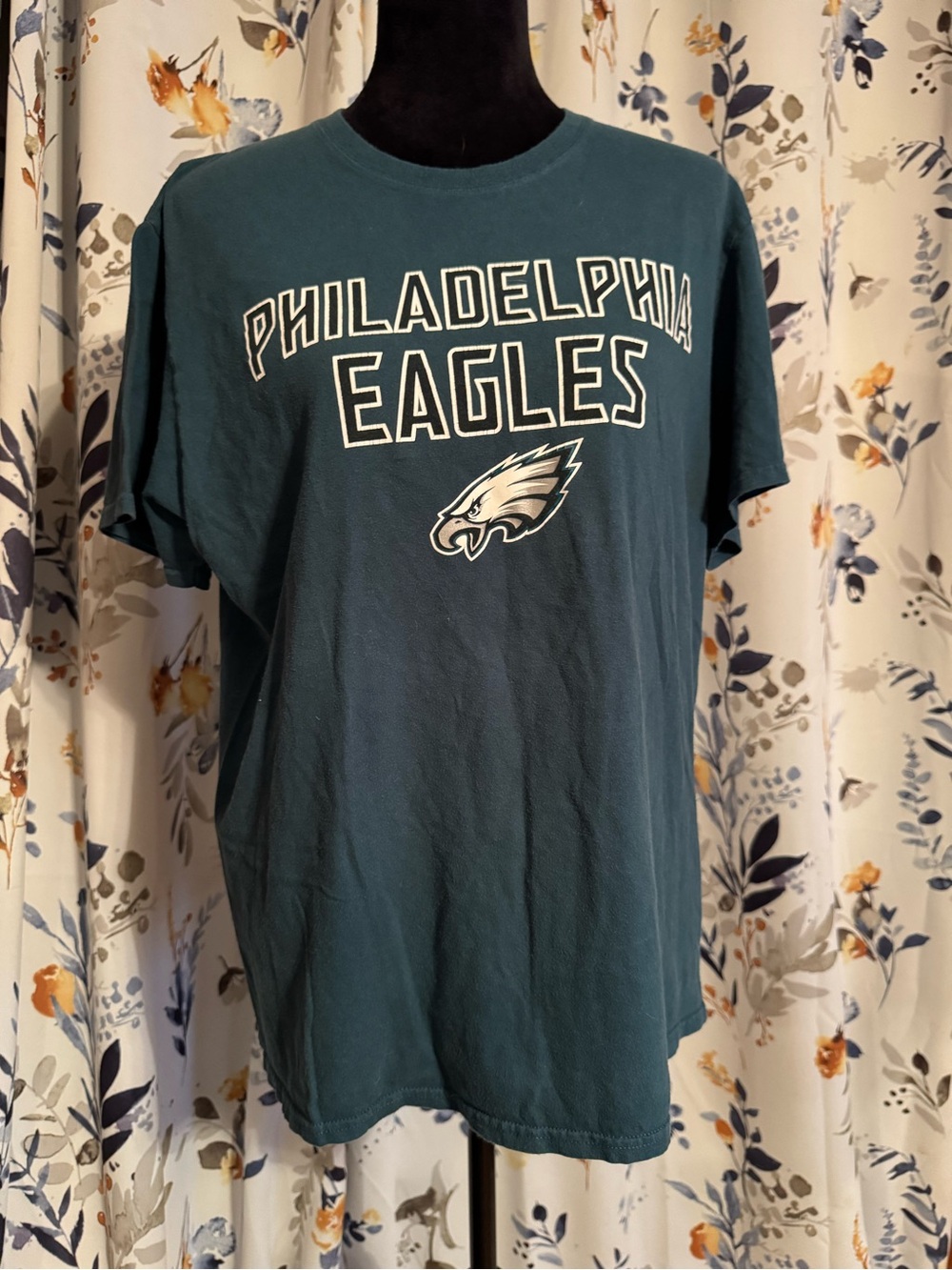 Philadelphia Eagles Men's Teal Short-Sleeve T-Shirt Size Large B7